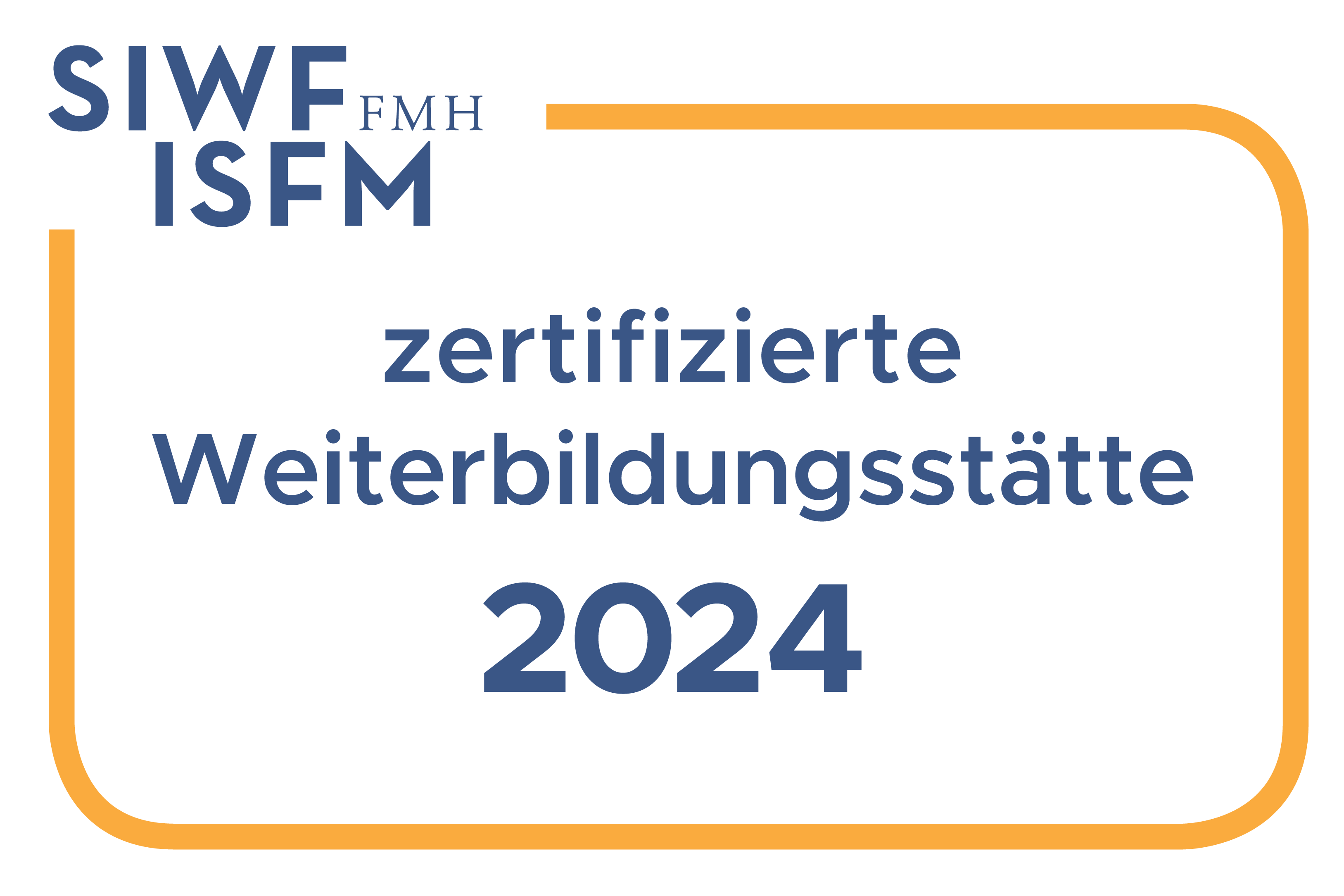 Logos_SIWF-Zertifiziert-Weiterbildungsstaette_D-F-I-E_2021